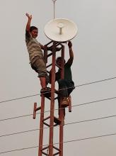 दिप्रुङ चुइचुम्मा गाँउपालिकाको याङ्सोलाटार स्थीत इन्टरनेट जडानको लागि बनाइएको टावर